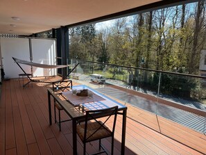 Table, Building, Furniture, Shade, Wood, Chair, Interior Design, Tree, Window, Plant