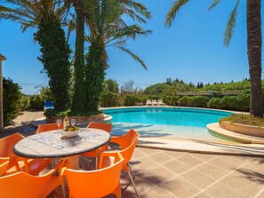 Water, Plant, Property, Sky, Azure, Swimming Pool, Tree, Outdoor Furniture, Arecales, Leisure
