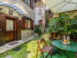 Wand, Tür, Haus, Zuhause, Blumentopf, Zimmerpflanze, Backstein, Hütte, Garten, Garten