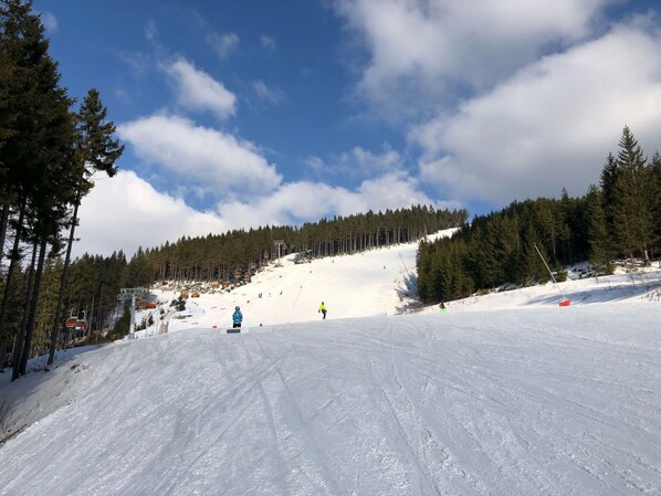 Nuage, Ciel, Neige, Montagne, Arbre, Pente, Loisirs De Plein Air, Terrain, Sport D'Hiver