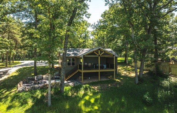 Back Deck of Home Aerial