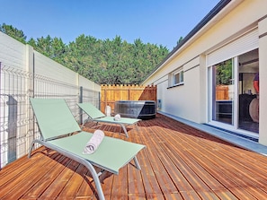 Sol, Sol, Plate-Forme, Composite, Eco HĂŽtel, Mobilier De Jardin, Piscine, Parquet, Ombre, Dur