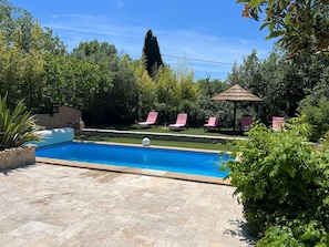 Piscine, Recours, Jardin, Ombre, Mobilier De Jardin, Aménagement Paysager, Arrière-Cour, Dalle, Hacienda