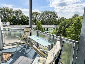 Cloud, Sky, Building, Chair, Tree, Water, Window, Flowerpot, Urban Design, Plant