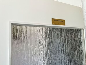 Rectangle, Wood, Water, Font, Metal, Event, Glass, Composite Material, Hardwood, Room