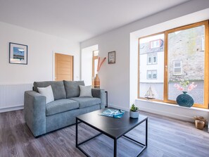 Möbel, Couch, Bilderrahmen, Tabelle, Azurblau, Holz, Interior Design, Wohnzimmer, Komfort