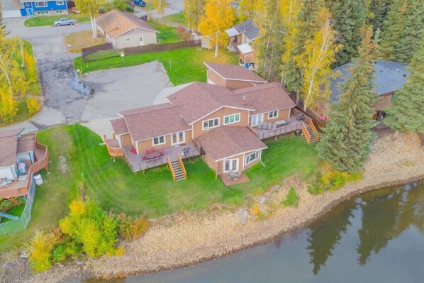 Aerial View of the Entire Property Which is Separated into Three Suites