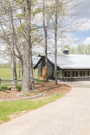 Exterior Front of Barndominium