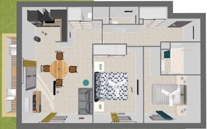 Plan de l'appartement (photo non contractuelle)