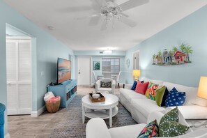 View of living room from veranda/porch