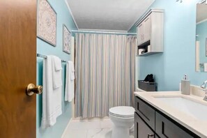 Nice sized bathroom to get ready in!