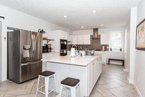 Fully stocked kitchen