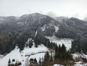 Sky, Mountain, Cloud, Snow, Plant, Slope, Tree, Highland, Larch, Natural Landscape