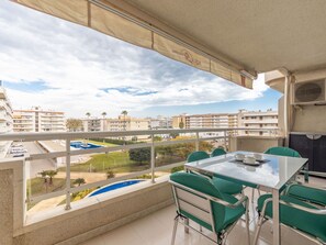 Sky, Water, Cloud, Property, Plant, Table, Building, Chair, Shade, Interior Design