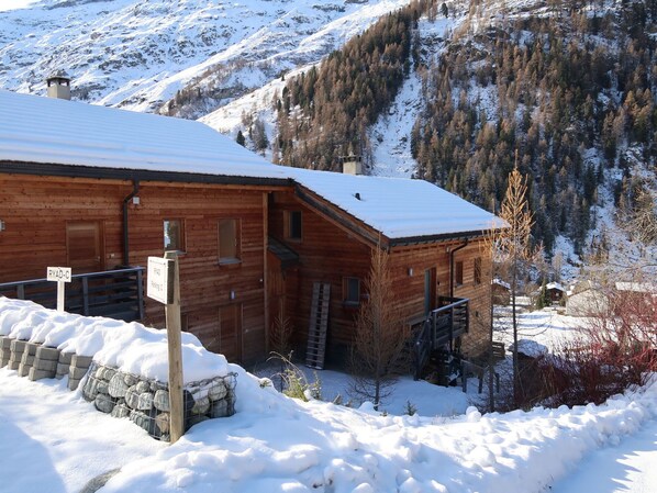 Snow, Building, Property, House, Window, Slope, Wood, Tree, Cottage, Freezing