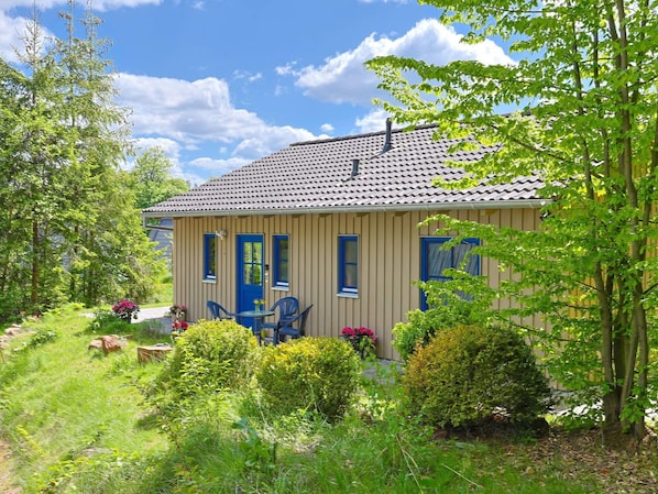 Maison, Arbuste, Chalet, Toit, Domicile, Lot Terre, Batiments Jardin, Porte, Jardin