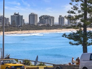 Vue sur la plage ou l’océan