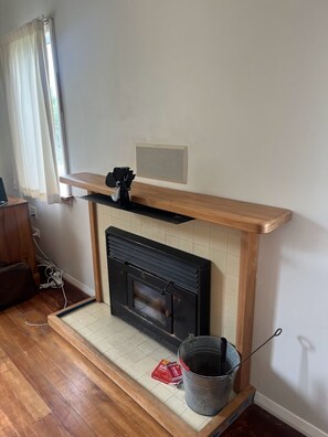 Fireplace and chromecast / projector home theatre system