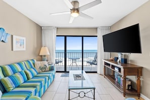 Living Area with Gulf Views