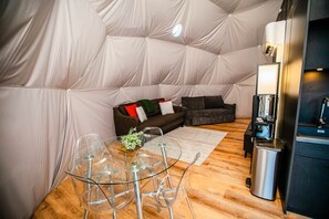Come inside and take a look at your dome away from home!