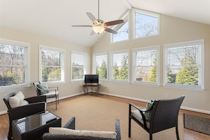 Sunroom facing the view