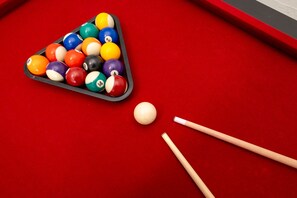 Game on! Dive into fun with pool, darts, and ping pong!