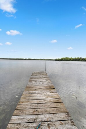Waterfront with a dock on Kangaroo Lake
