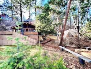 Cabin and Summer Glamping tent