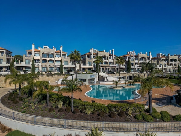 Schwimmbad, Resort, Wohnung, Hotel, Villa, Villa, Schatten, Hazienda, Ferienort