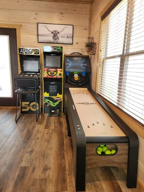 Skee ball, Driving game and Atari 50 arcade game