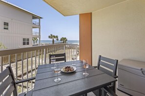 {PRIVATE BALCONY} Enjoy your own 1st floor balcony with beach and ocean views. 