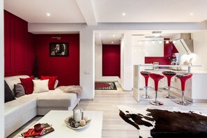 Either with family or alone, we've designed the apartment so that you never feel crowded.