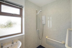 Wet room with shower