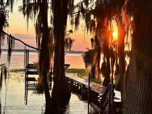 Sunset view from the cottage
