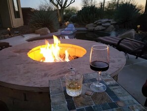 Fire pit.