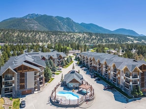 Access to the outdoor year-round hot tub & seasonal (May-Sept long) pool is included with your stay