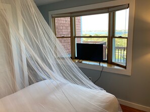 Master bedroom with stunning easterly vistas. 