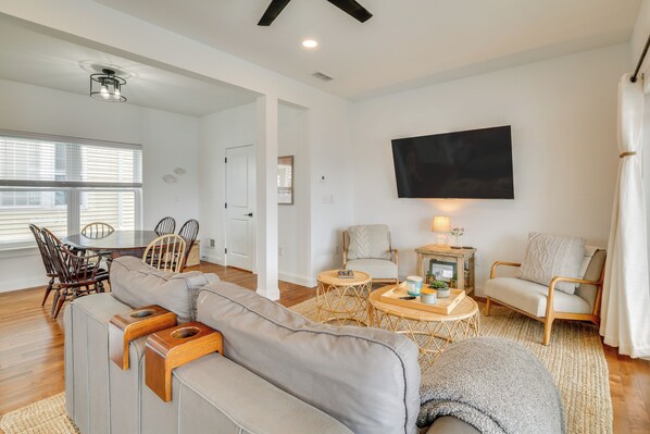 Wildwood Vacation Rental | 3BR | 2.5BA | Stairs Required | 1,400 Sq Ft