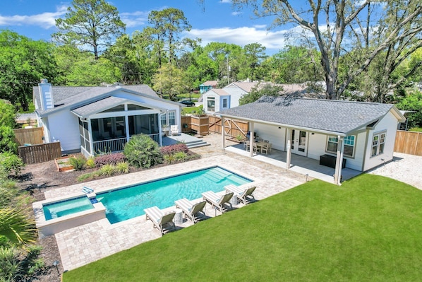 Aerial View of Backyard