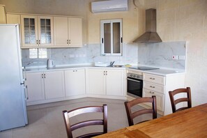 Kitchen and dining area