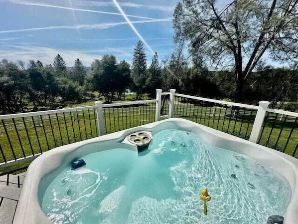 Hot tub with a view