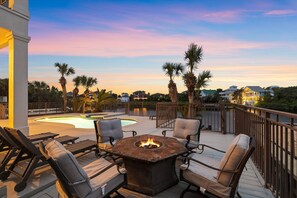 Take in the ambiance of the fire pit!