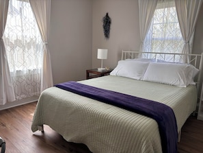 Let the cares of the world melt away amidst crisp linens and tasteful decor.