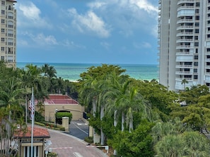 View from the balcony of the beach