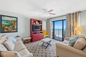 Living Area with Balcony