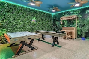 Tropical Jungle Themed Games Room