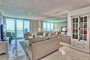 Living Area with Balcony access