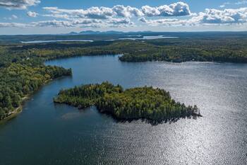 Newly constructed cabin on your own secluded 8-acre island.