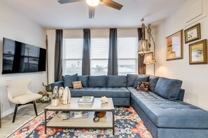 Living Room | 2nd Floor | Central A/C + Heating | Free WiFi | Smart TV