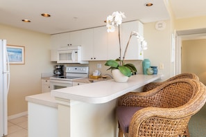 Dining and kitchen area